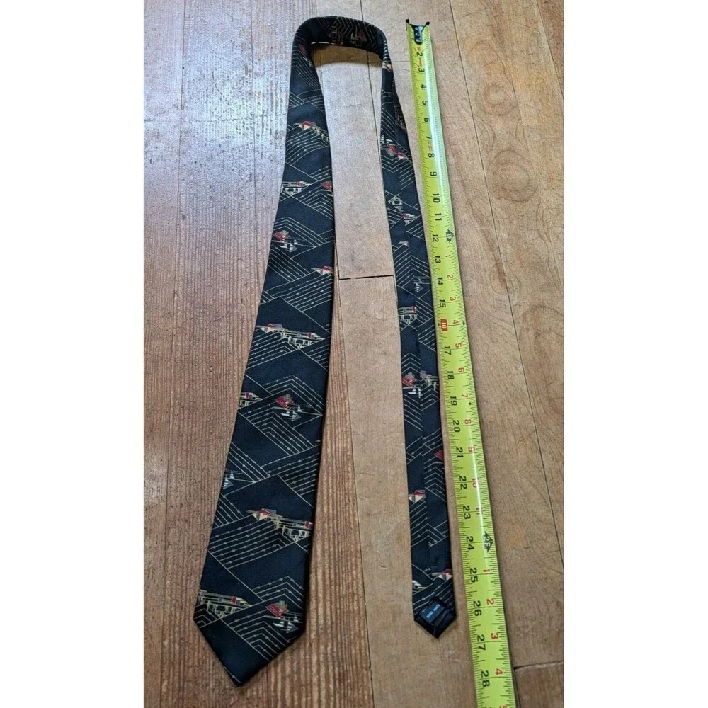 Frank Lloyd Wright Men’s Tie Geometric Art Collection Architect Hand Made Silk